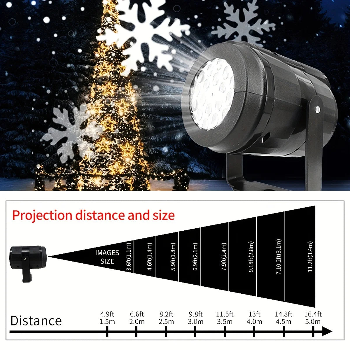 Hayati Snowflake Projector