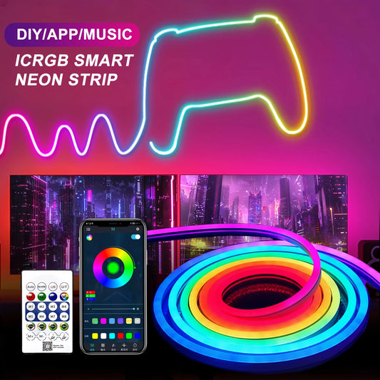 Hayati Neon LED Strip Lights with Bluetooth App Control